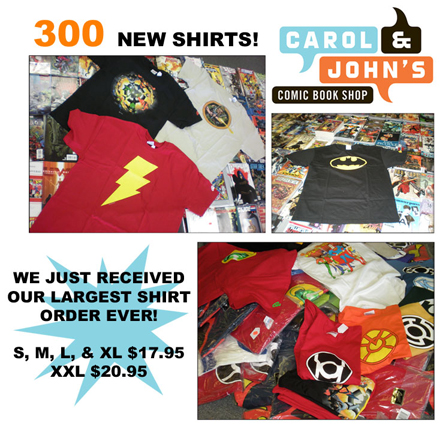 300 new t-shirts!