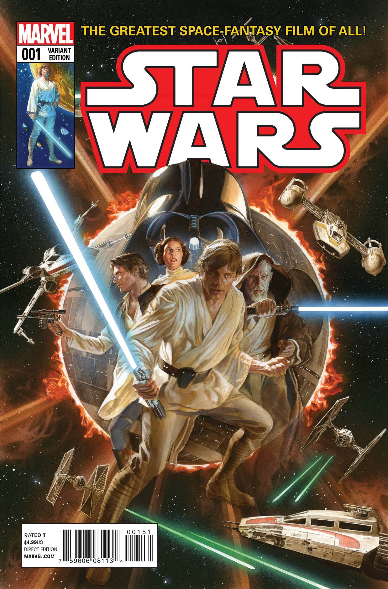STAR WARS #1 MOVIE VARIANT COVER 1:15 MARVEL COMICS 2015